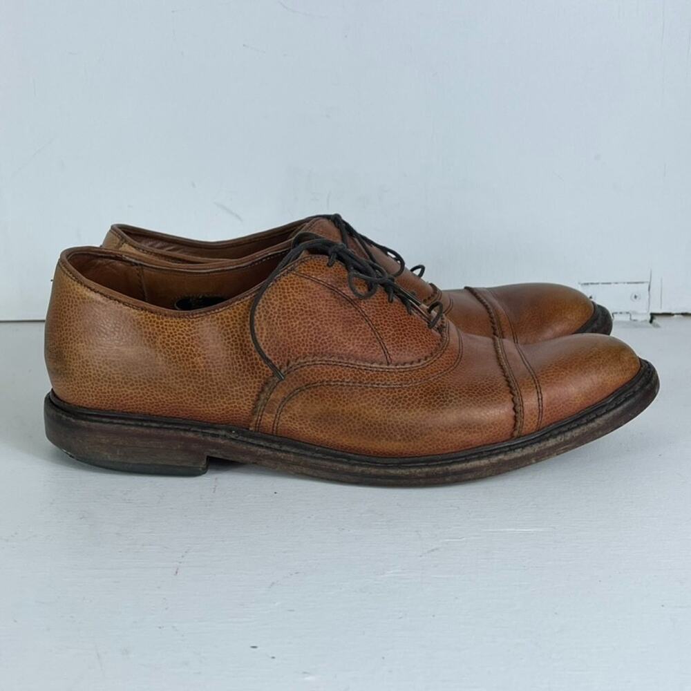 Allen Edmonds Fullerton Mens Size 10 Brown Leather Oxford Dress Shoes